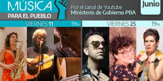 Imagen de la nota '"Música para el Pueblo": Los artistas que se suman a los shows virtuales '