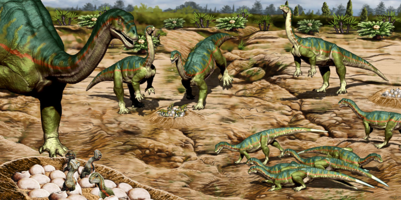Imagen de la nota 'Hallazgo en la Patagonia: Dinosaurios con vida social'