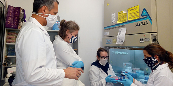 Imagen de la nota 'Prueban método de la UBA para evitar contagios a la hora de hacer los test de Covid'