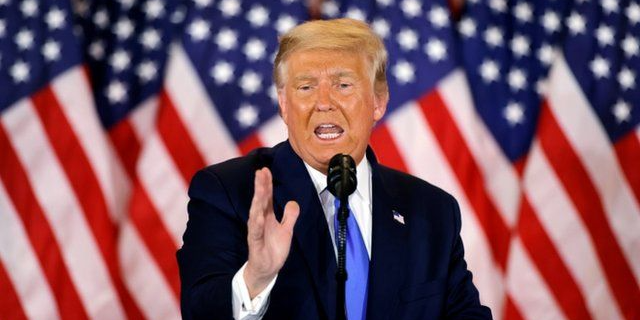 Imagen de la nota 'Democracia "made in USA": Trump se autoproclamó reelecto y denunció fraude'
