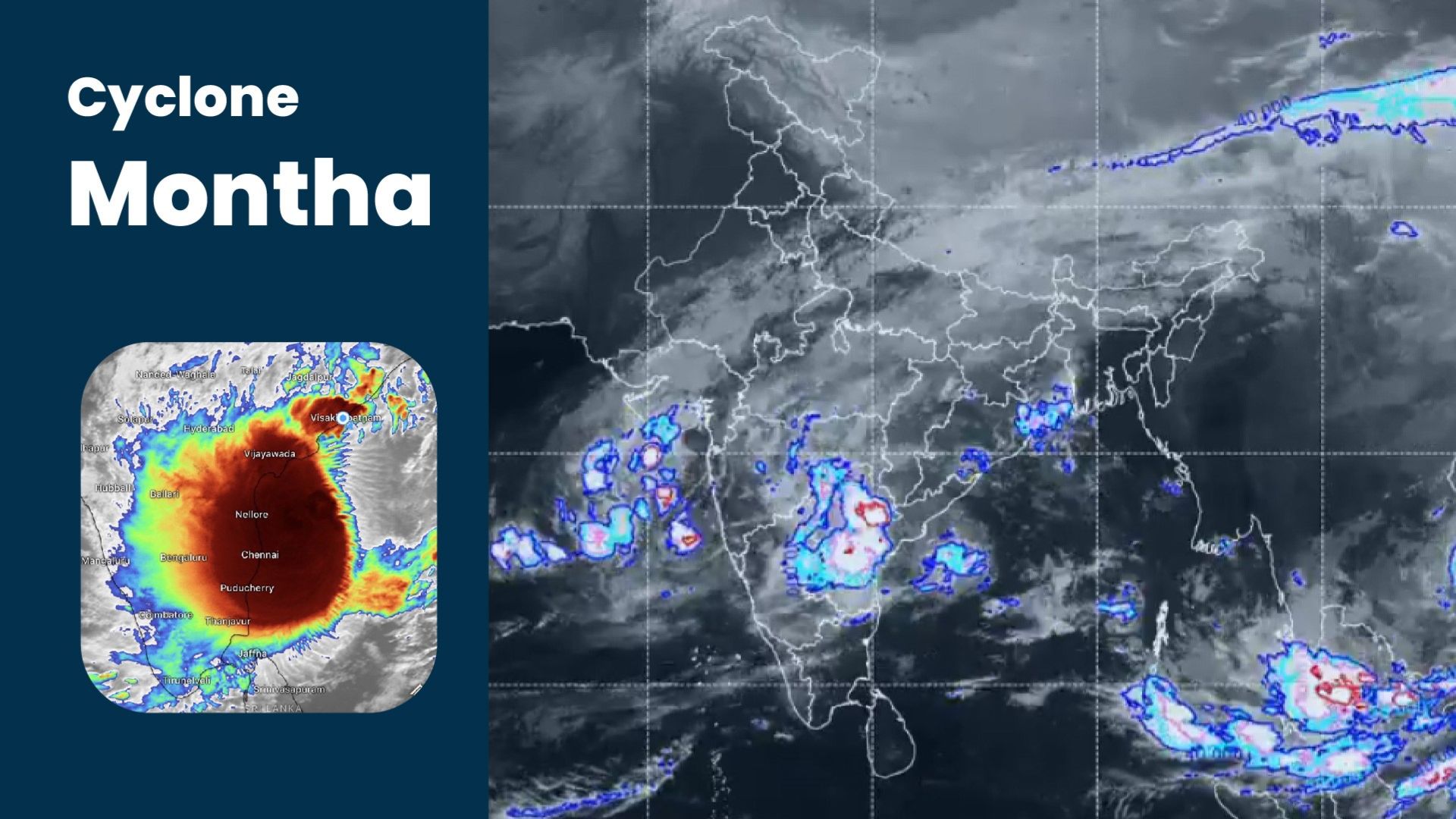 Cyclone Montha Weakens After Landfall, IMD Warns of Heavy Rain in Three States