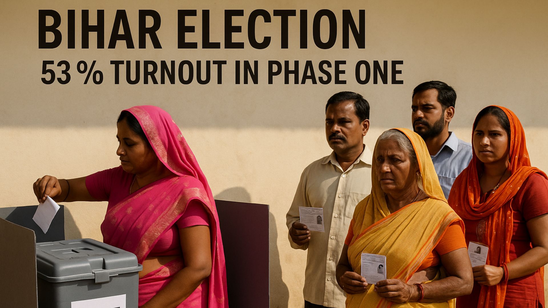 Bihar Election 2025: Over 53% Turnout in Phase One Reflects Strong Voter Enthusiasm