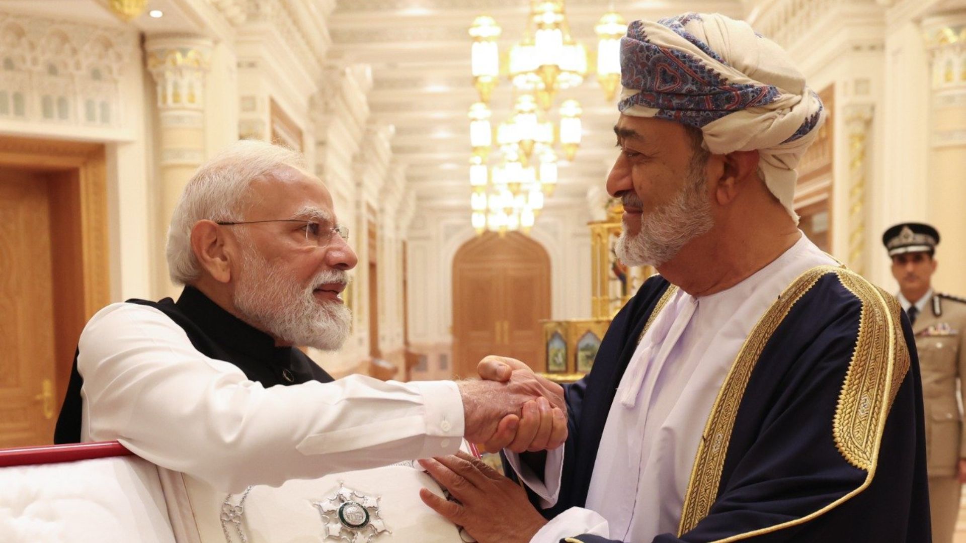 PM Modi Conferred Oman’s Highest Civilian Honour During Muscat State Visit