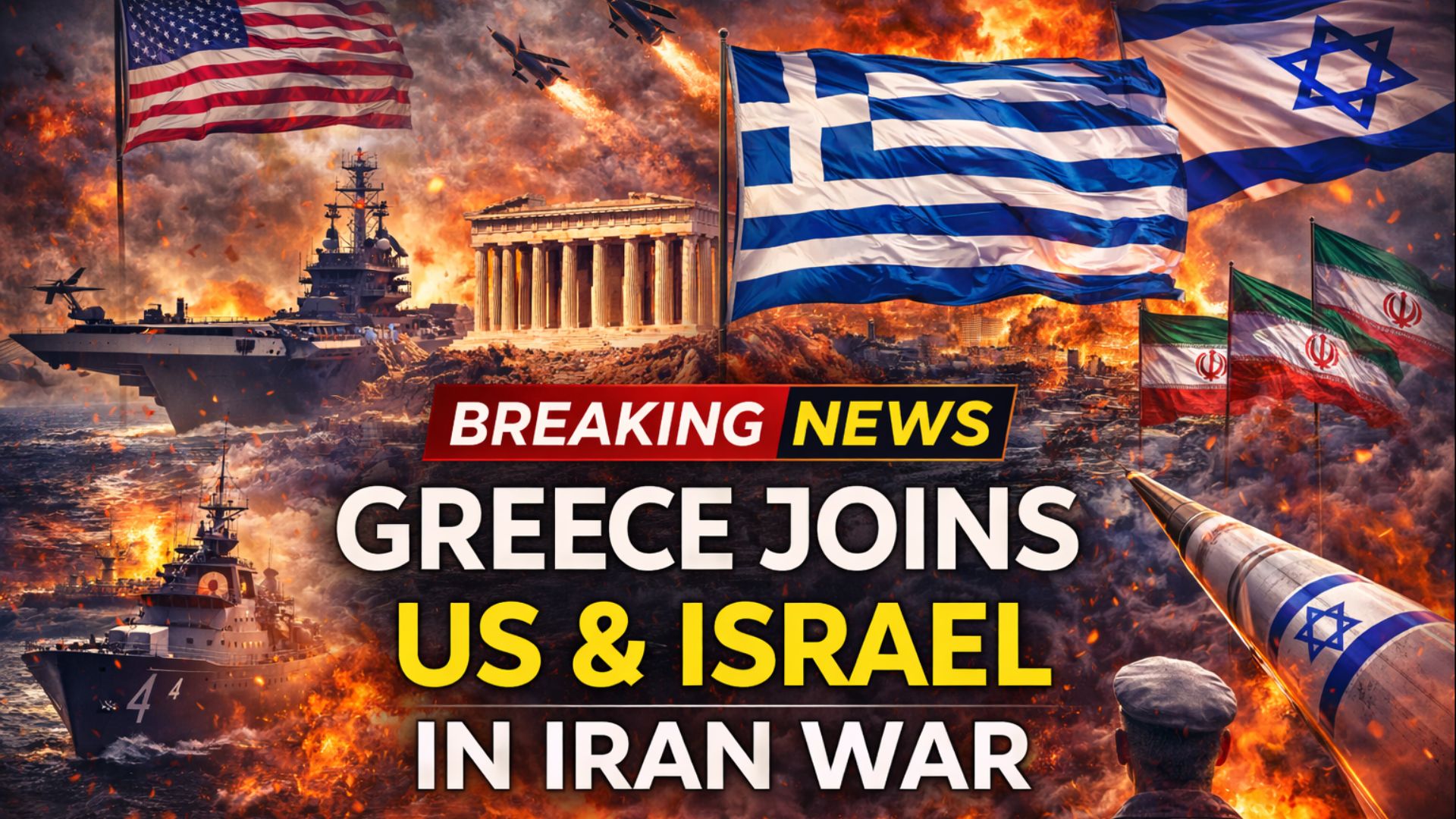 Greece Drawn Into US-Israel–Iran War: Strategic Role, Rising Tensions and Regional Fallout