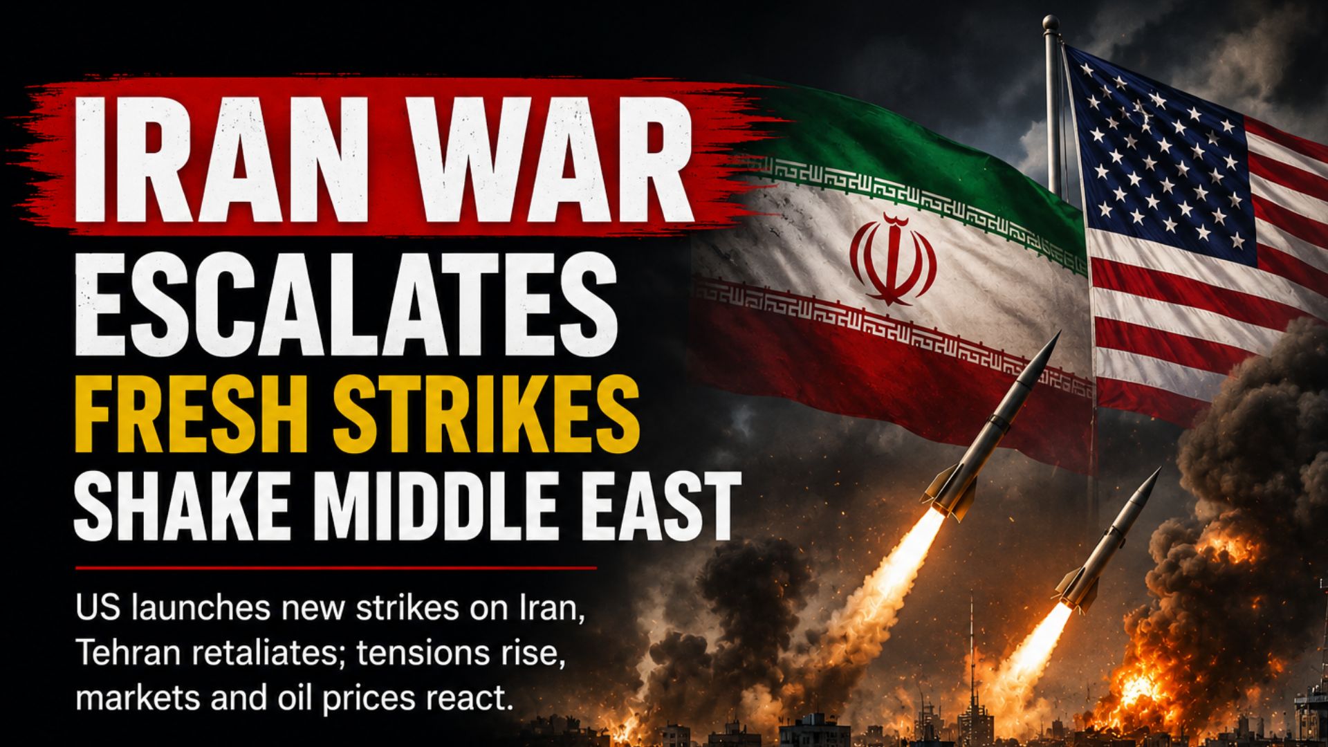Iran-US Conflict Escalates as Fresh Strikes Shake Middle East