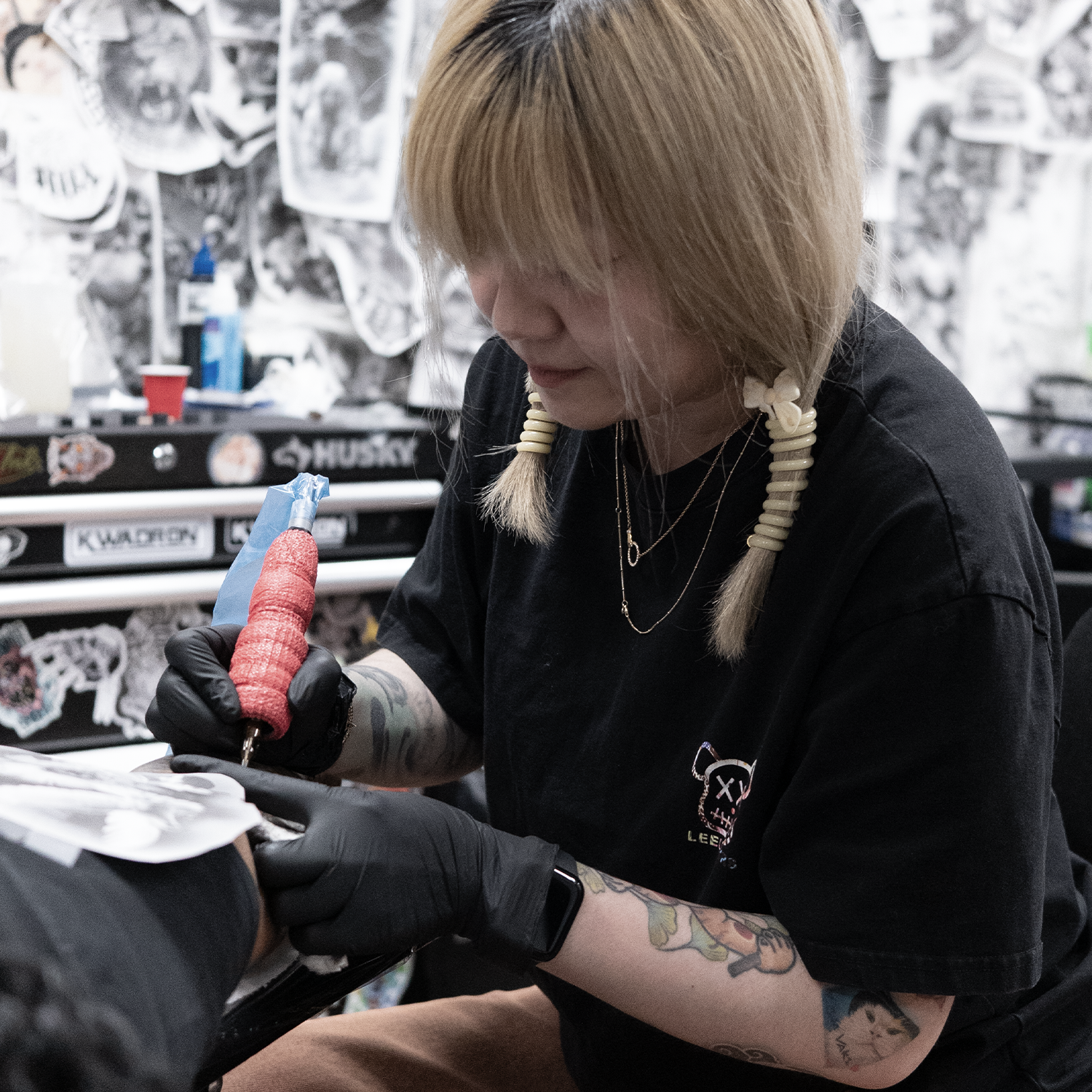 Winding road through cliffs