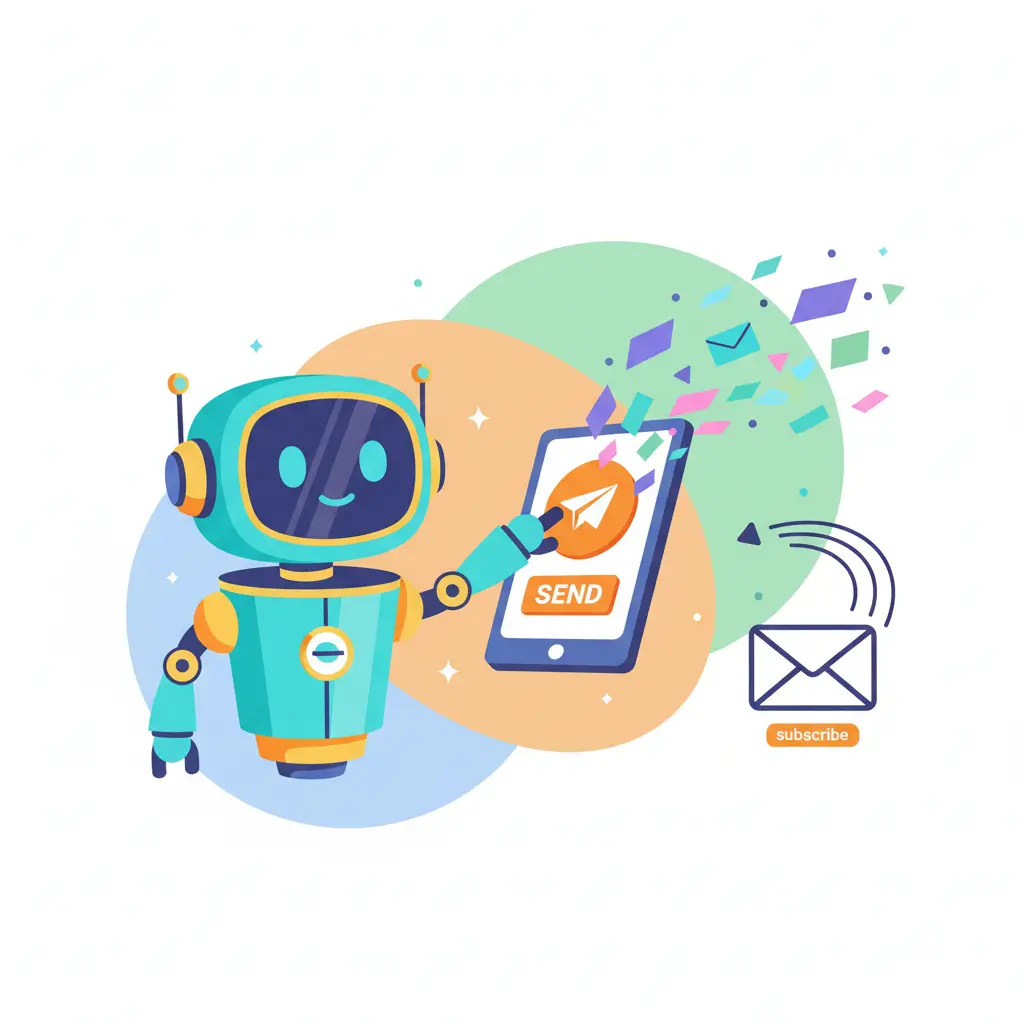 Brand voice customization interface showing tone and style settings for AI newsletter builder