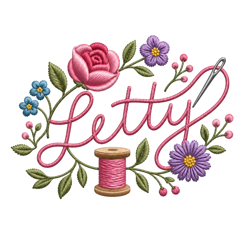My mom loved to sew. She passed away and I want to make an embroidered looking tattoo of her name sewn into my arm with her name Letty.