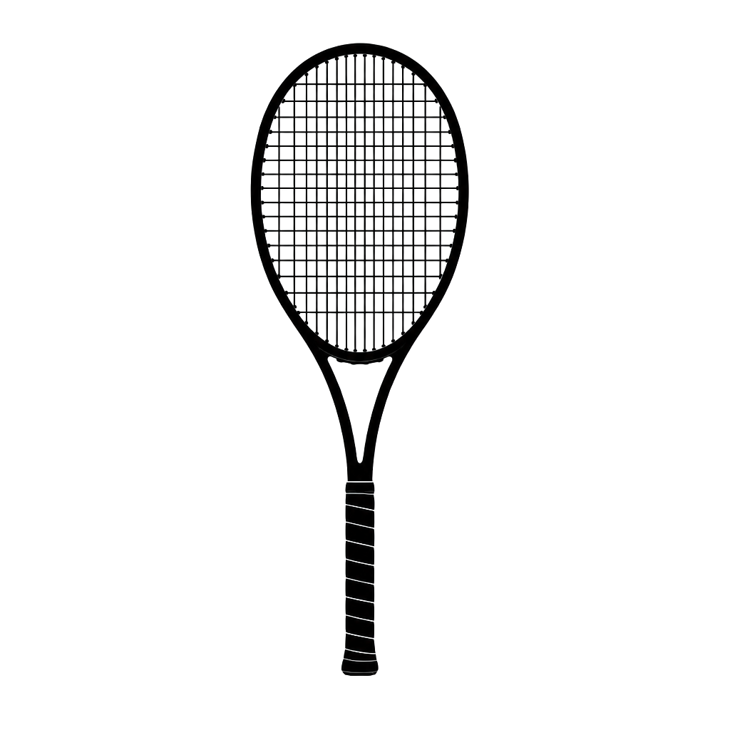 Tennis racquet, thin