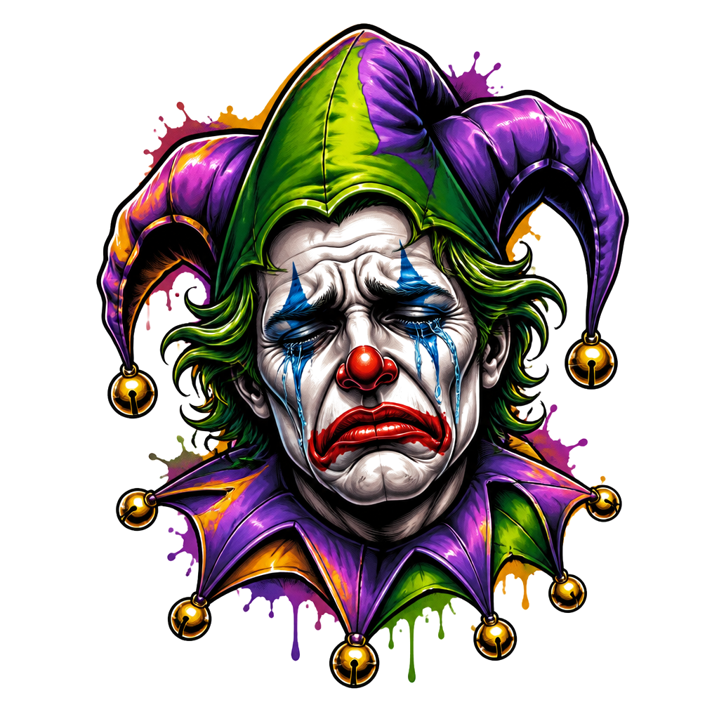 Joker with crying face
