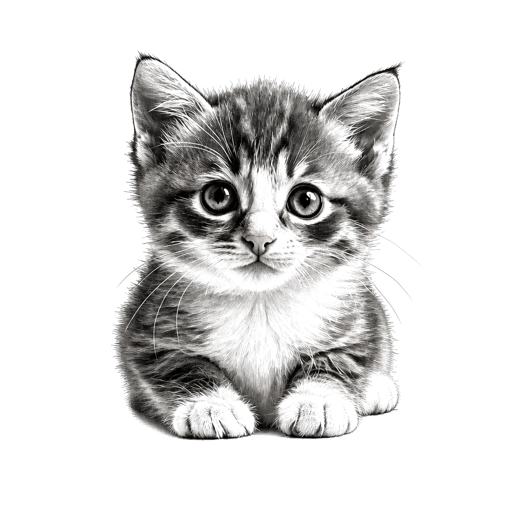 A fine-art tattoo portrait of a beloved pet, true to their markings and expression
