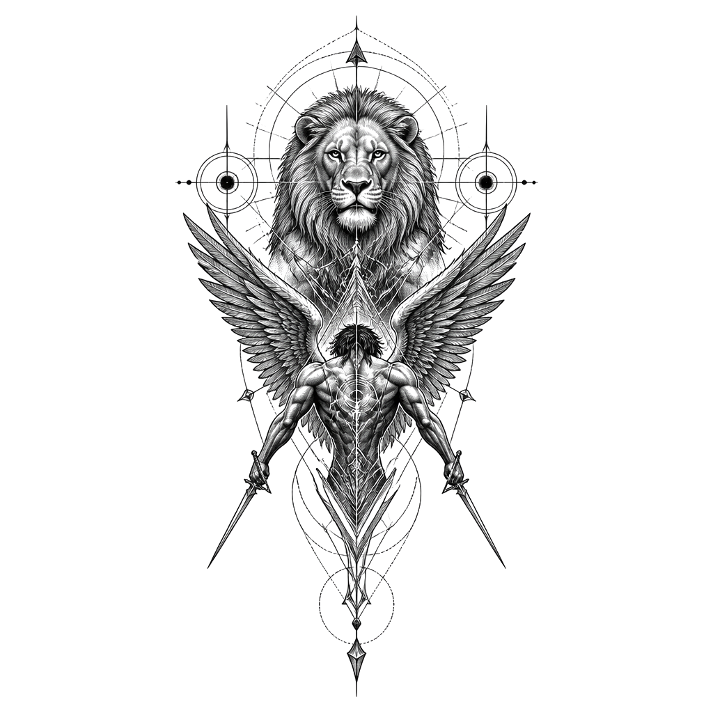Want a tattoo that covers upper portion on my back down into the spine something showing strength
