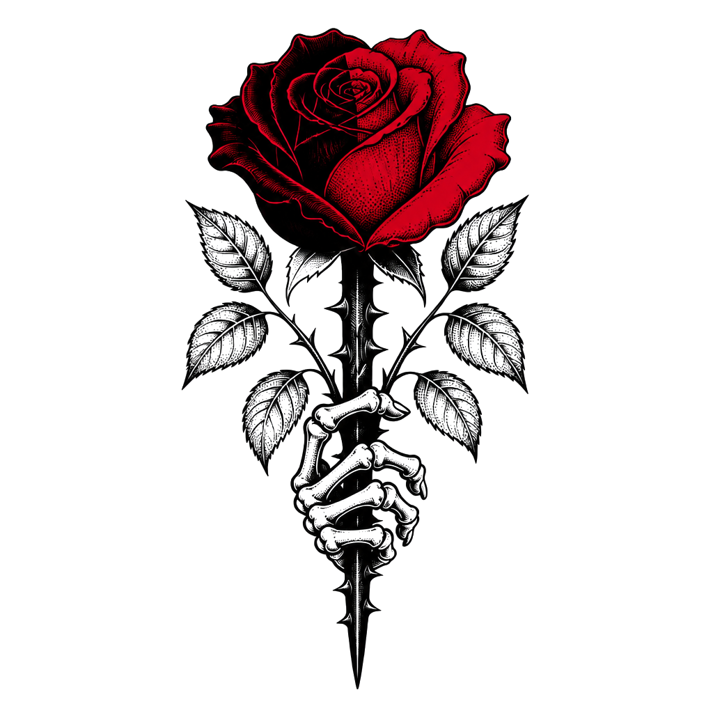 Rose red with ride or die