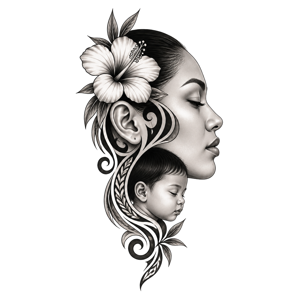 I want my son name, Kalani Teddy on side of my face by my ear