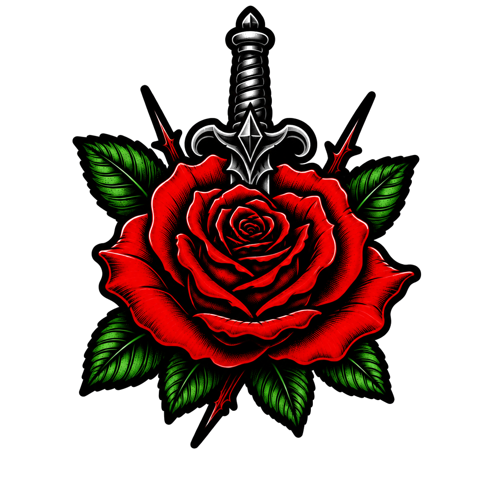 Rose red with ride or die