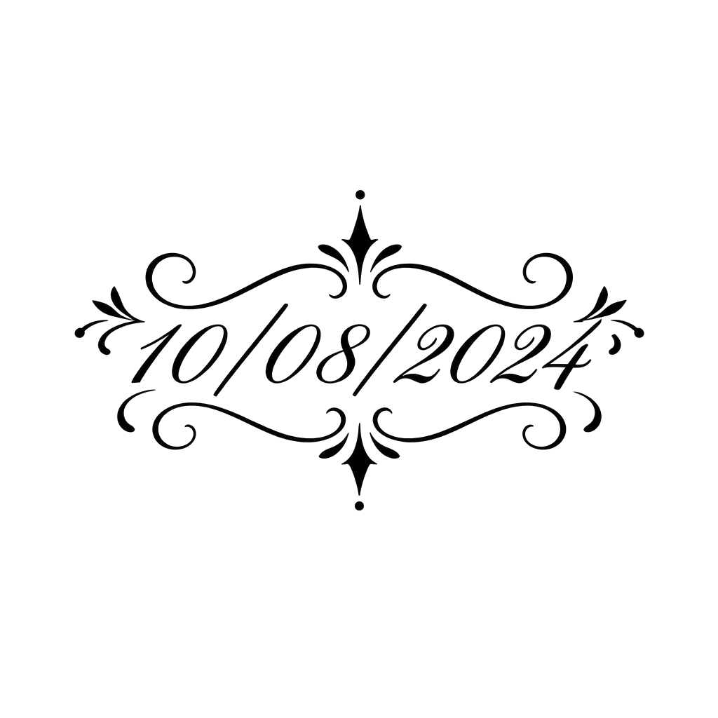 The date 10/08/2024 in cursive