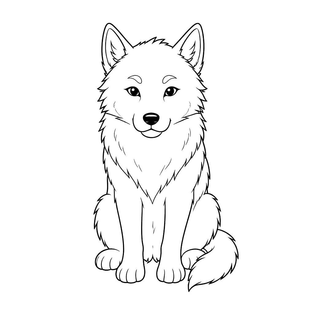 Wolf but cartoon