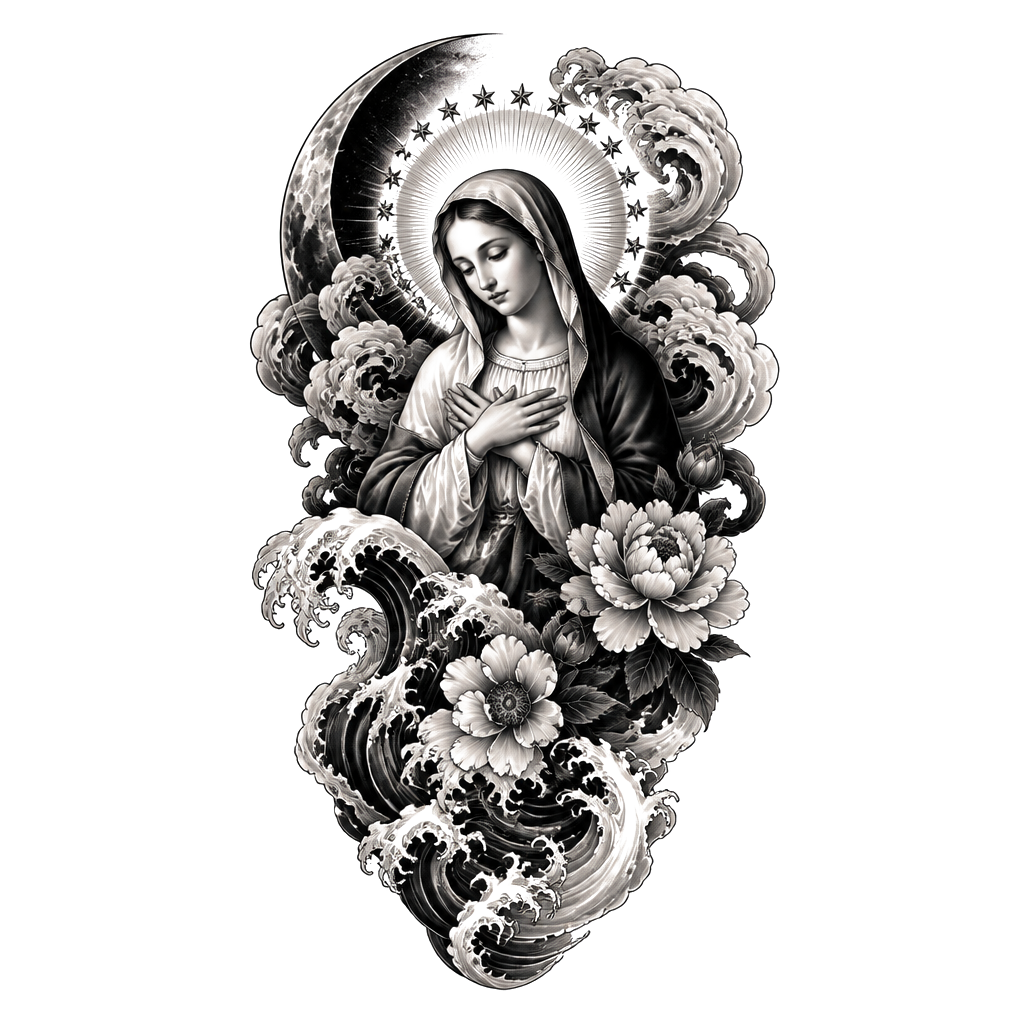 Real Bible picture of the Virgin Mary
