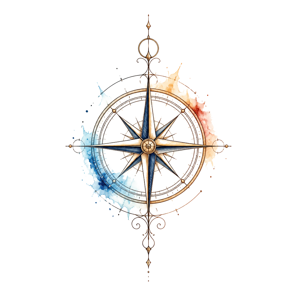 Compass, old timey