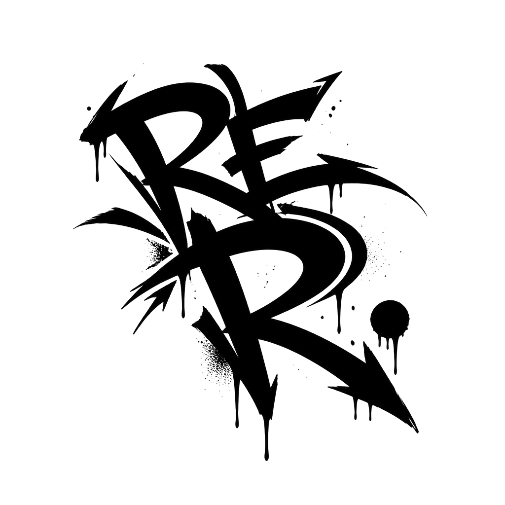 Lettering RE  R