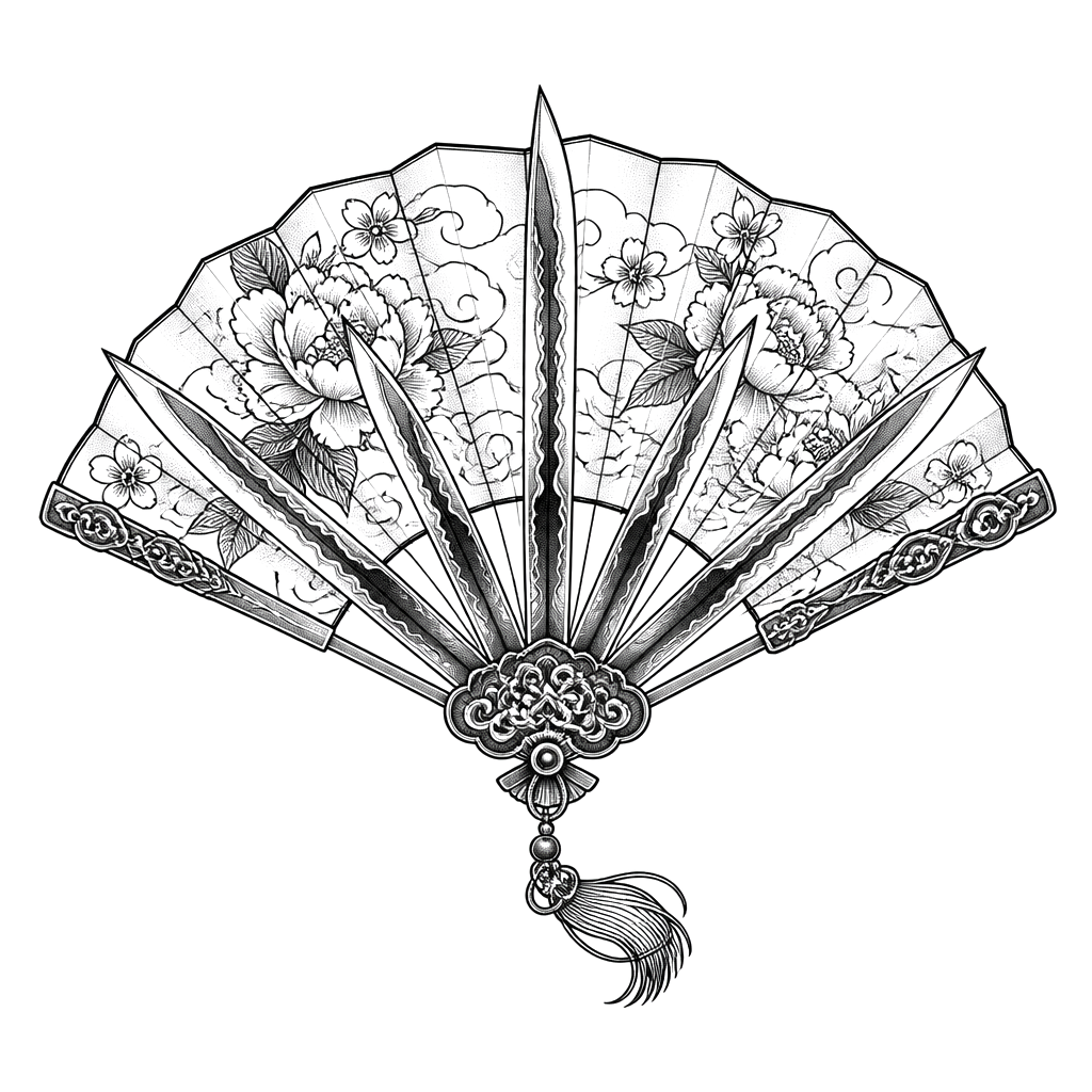 Fan with blades
