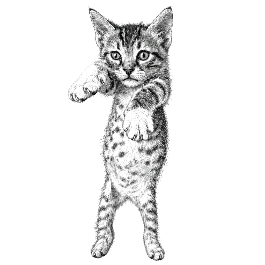 A fine-art tattoo portrait of a beloved pet, true to their markings and expression
