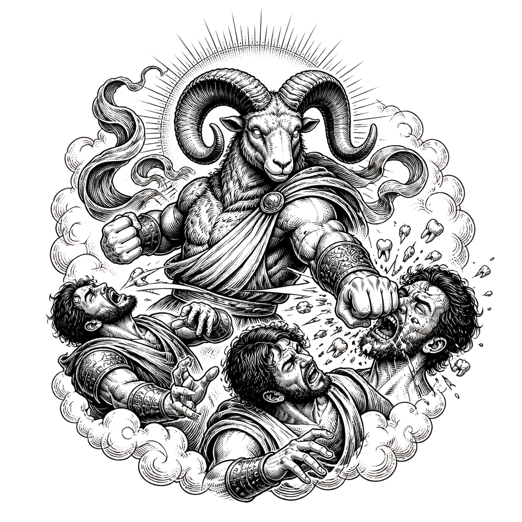 Aries lord! Deliver me, my god! Strike all my enemies on the jaw; break the teeth of the wicked 
Psalms 3:7