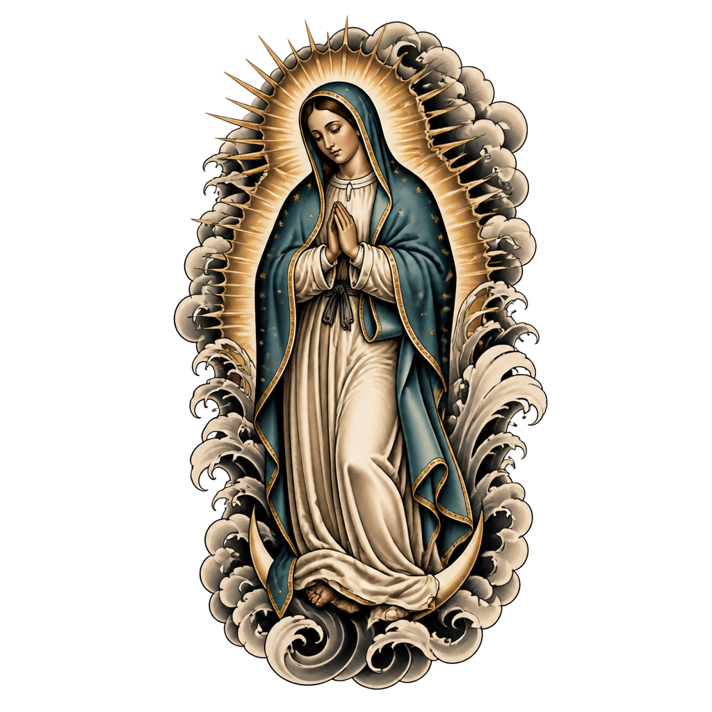 Real Bible picture of the Virgin Mary