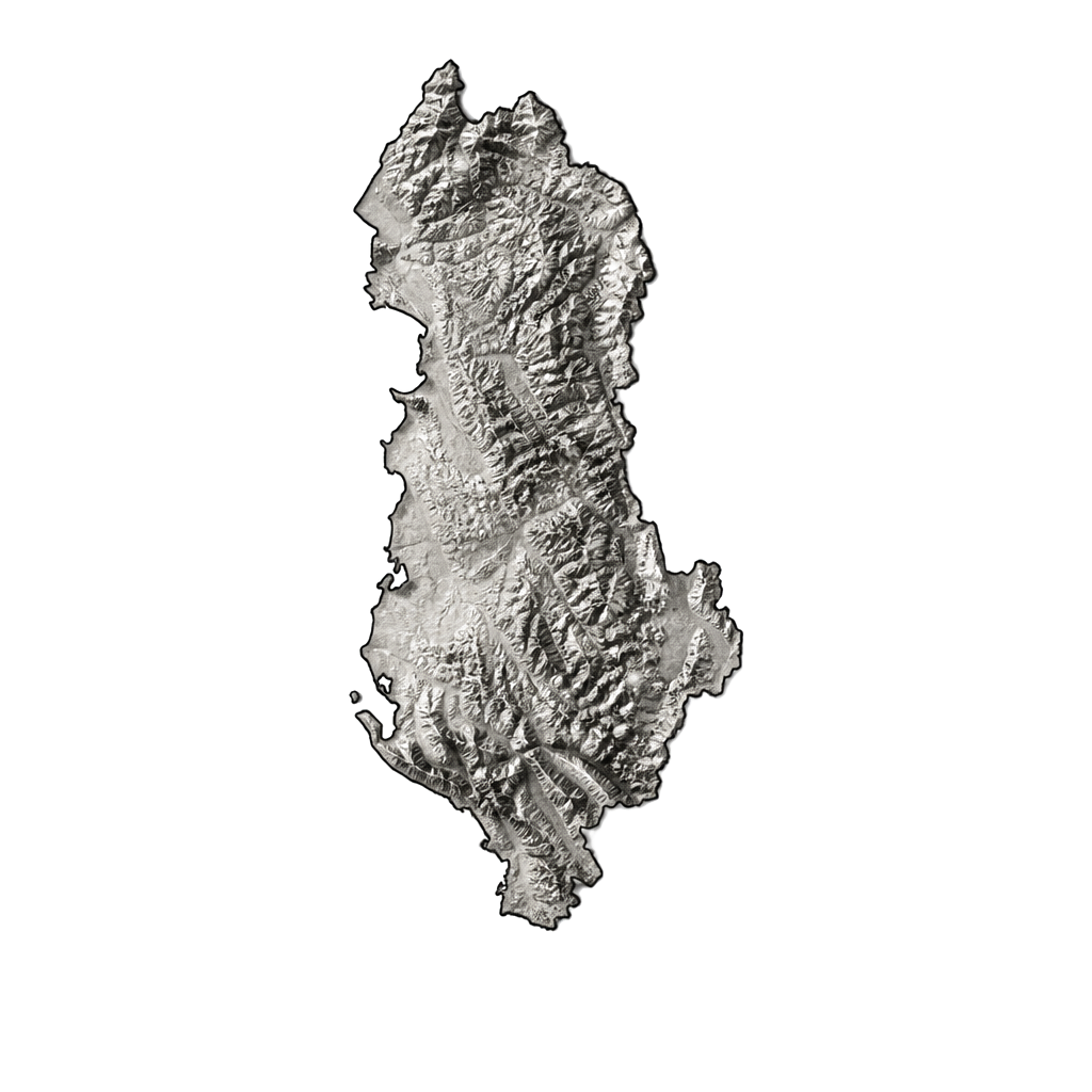 Map of Albania