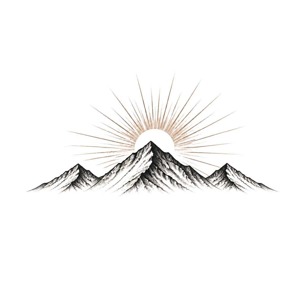 I am looking to get a mountain range tattoo on my inner bicep. I’d like the mountain range to look similar to the side profile of my 3 boys. I would also like a sunrise incorporated.