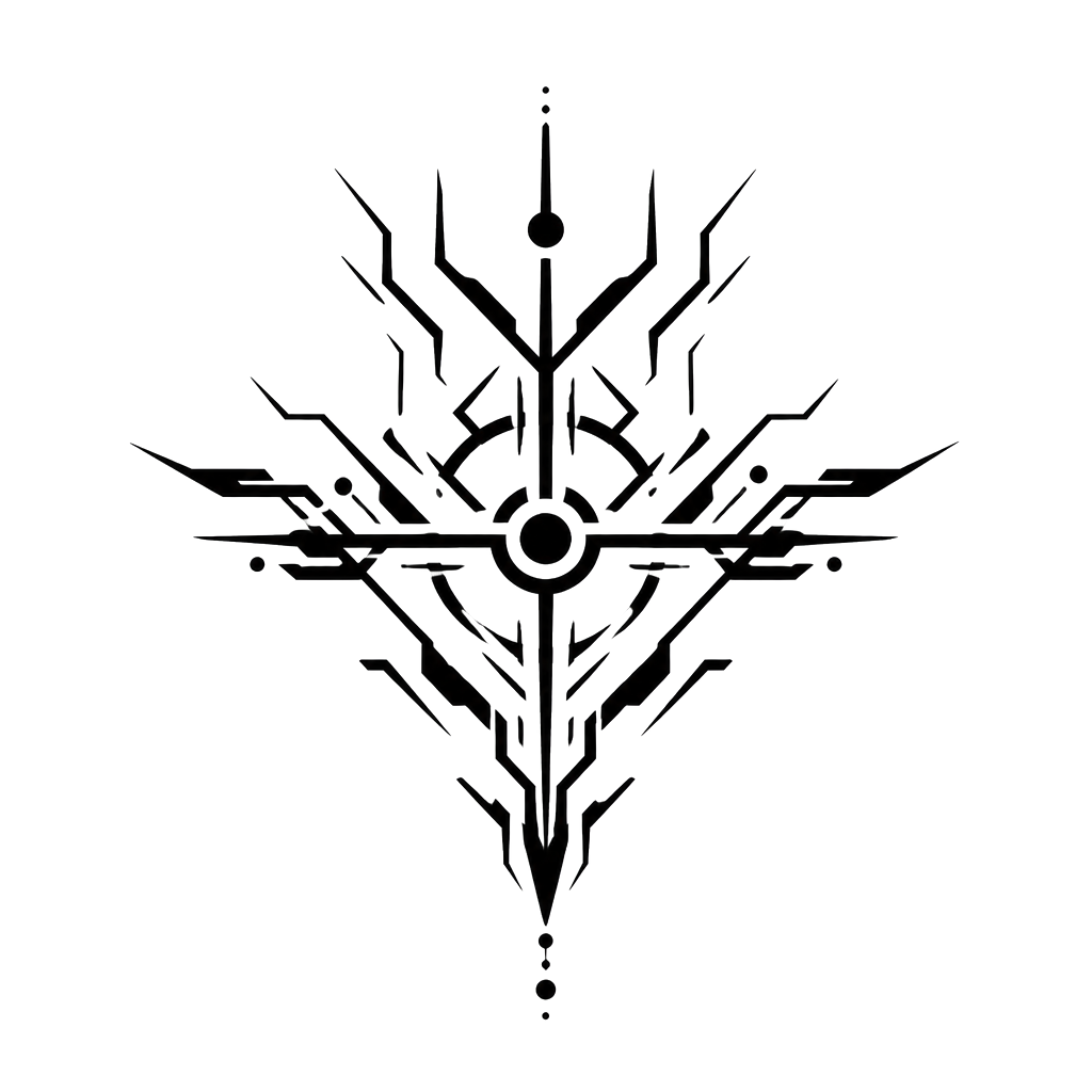 cybercigilism tattoo symmetrical, for the throat
