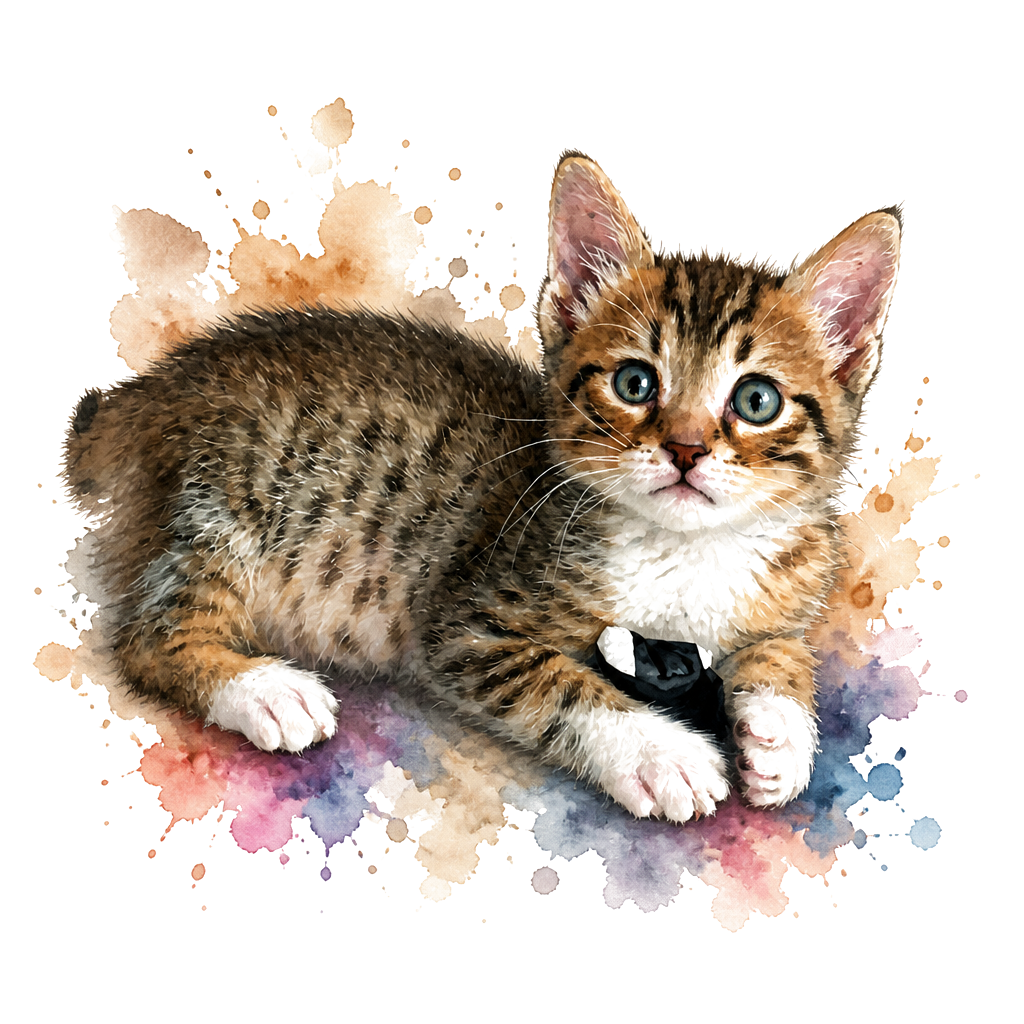 A fine-art tattoo portrait of a beloved pet, true to their markings and express…