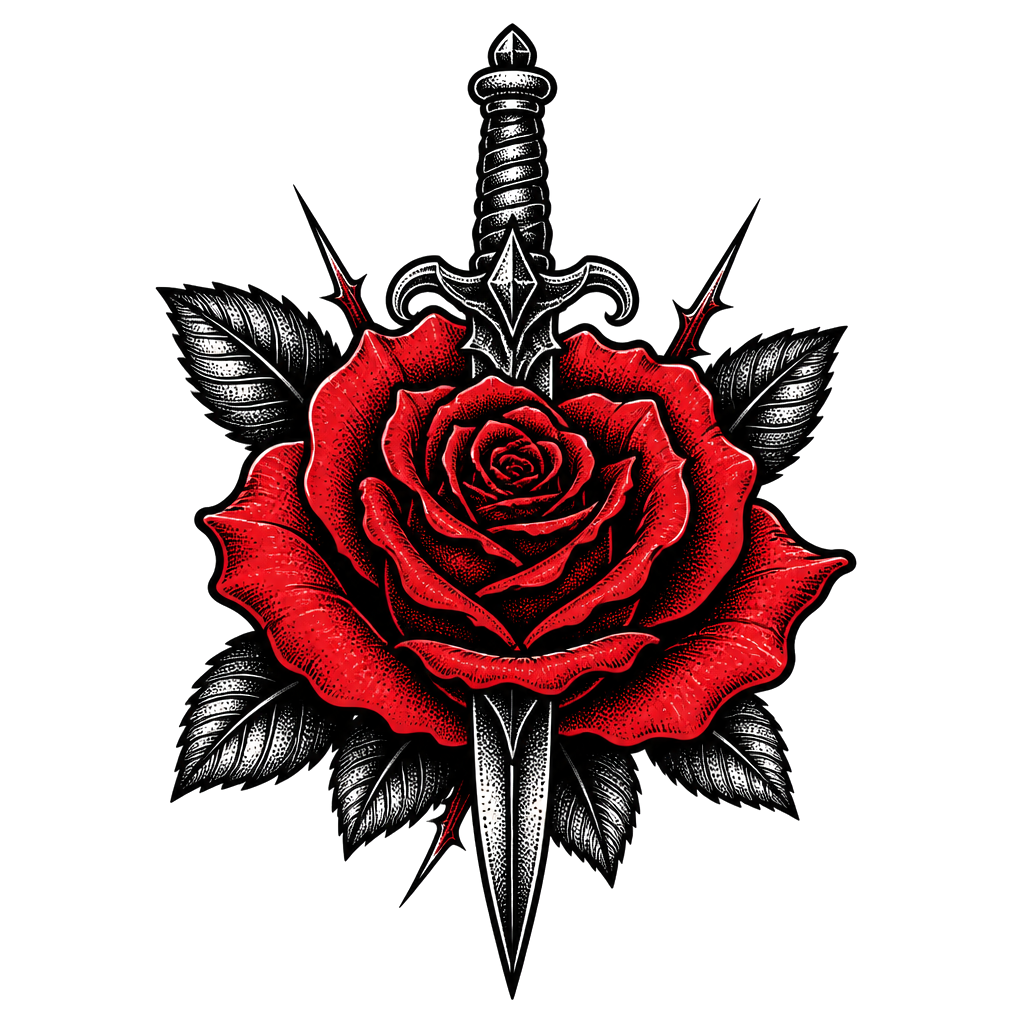 Rose red with ride or die