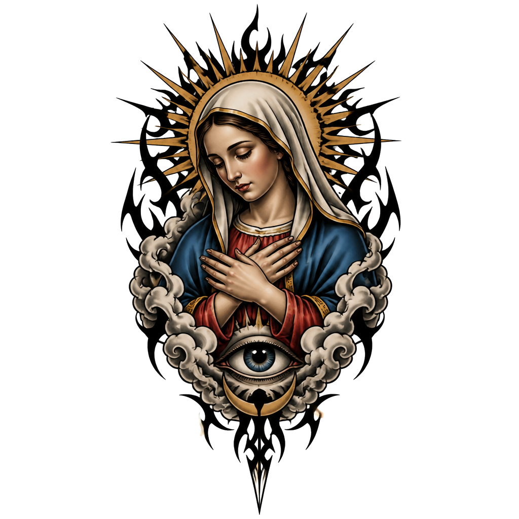 Real Bible picture of the Virgin Mary