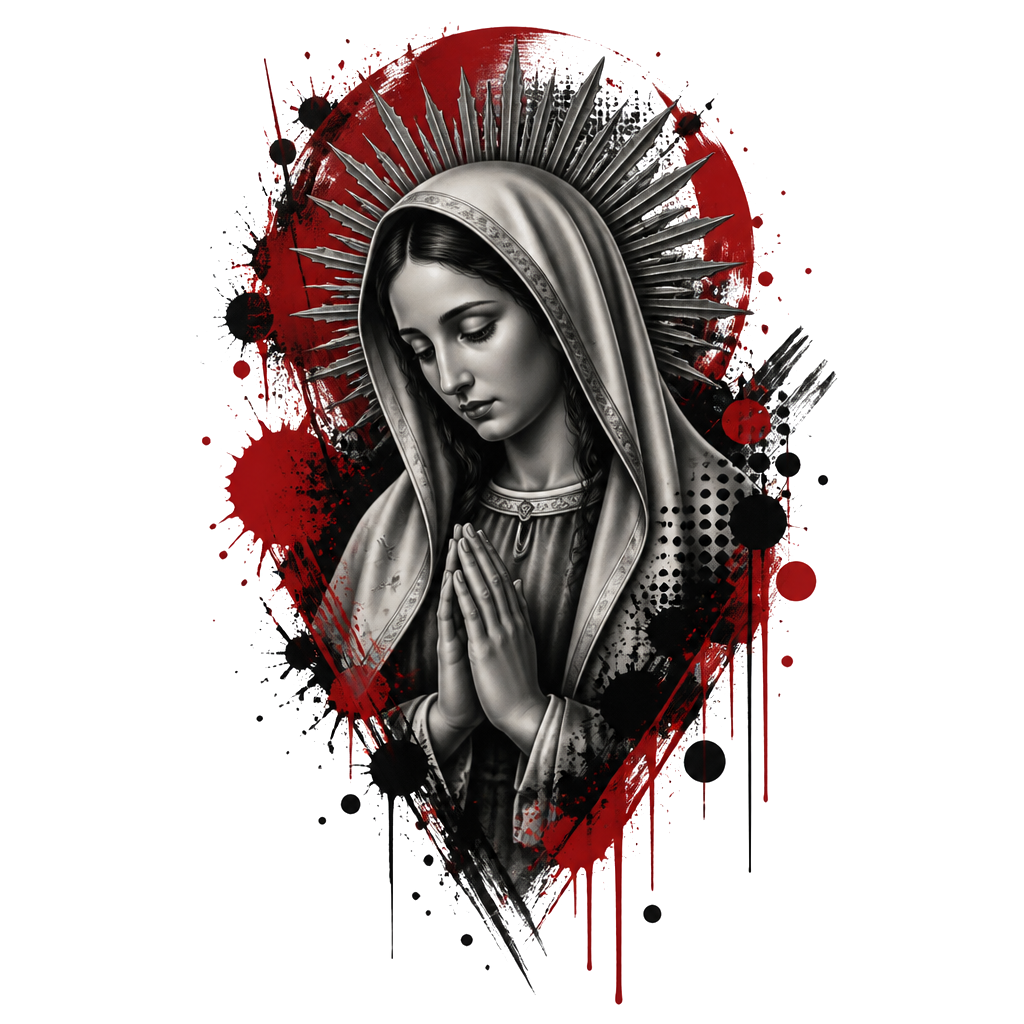 Real Bible picture of the Virgin Mary