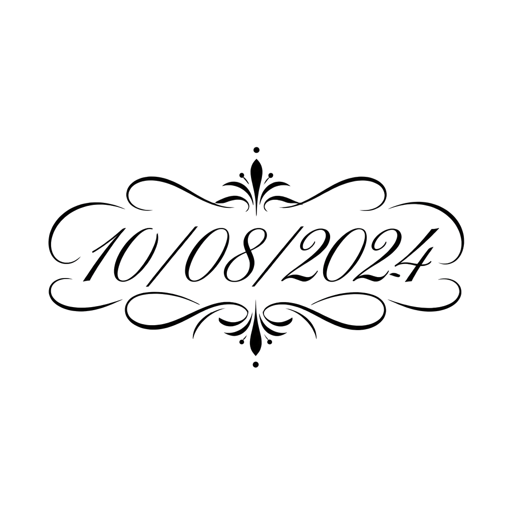 The date 10/08/2024 in cursive