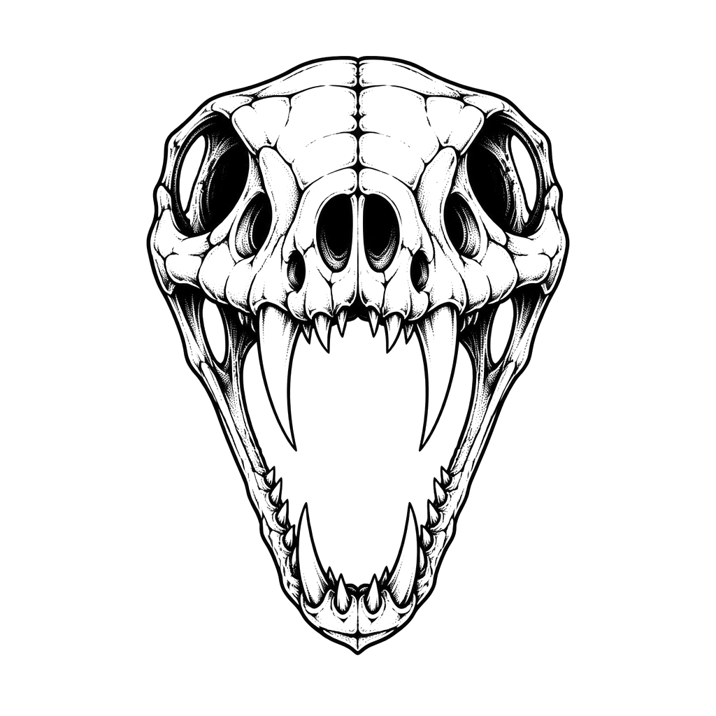 Snake skull