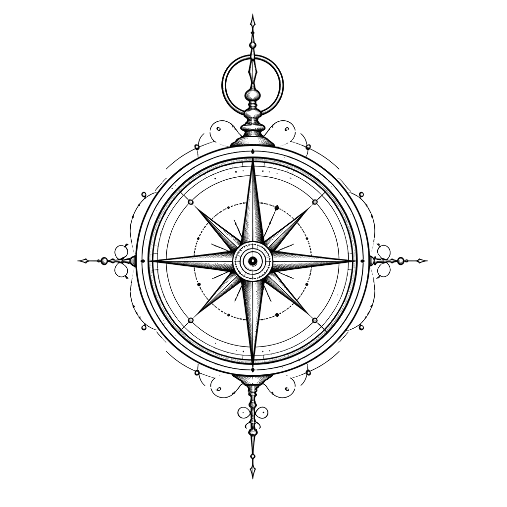 Compass, old timey