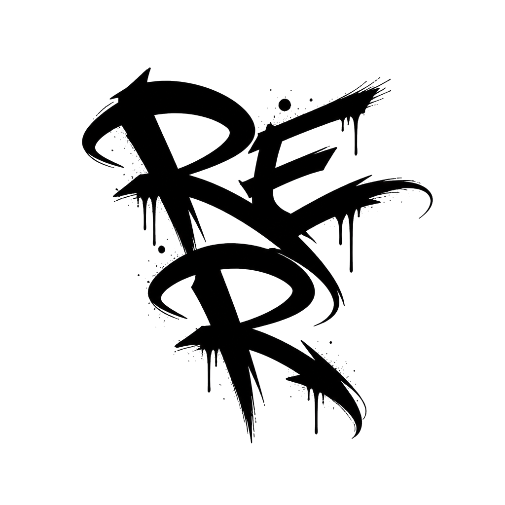 Lettering RE  R