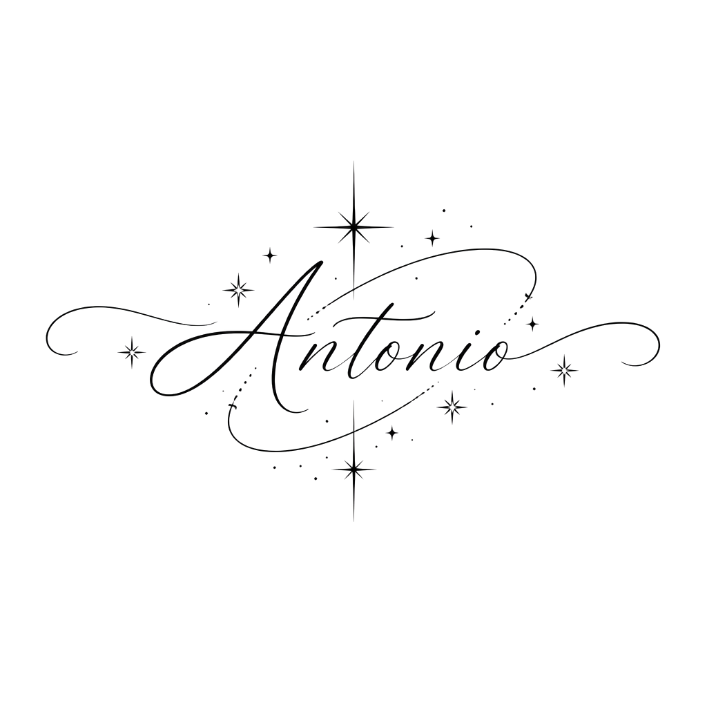 Antonio fine line with twinkle and stars