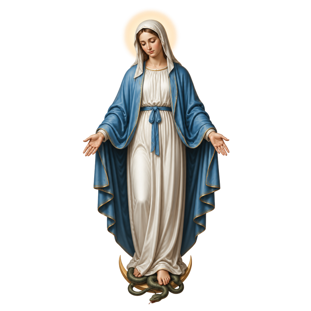 Real Bible picture of the Virgin Mary