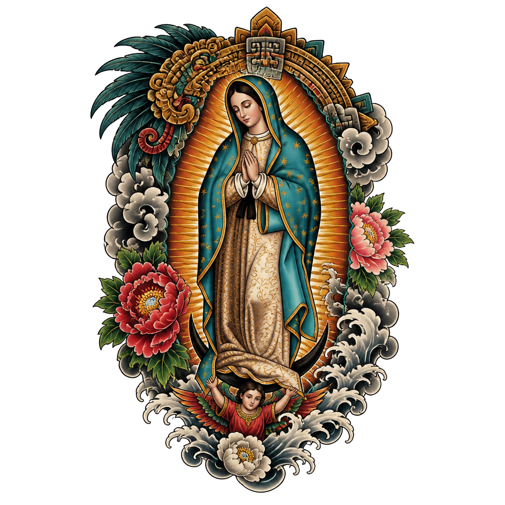 Real Bible picture of the Virgin Mary