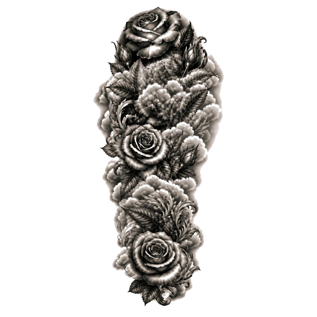Ich will ein sleeve tattoo und da sollen auf jeden Fall Rosen drauf sein und dem Rest kannst du dir selbst aussuchen