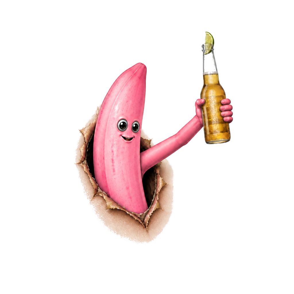 J’aimerais faire un tatouage commun avec mon meilleur ami, on aimerait se tatouer l’intérieur de la cuisse, il y aurait un trou par lequel sortirait une banane
 avec des yeux, une bouge avec le bras tendu pour trinquer avec une bière corona à la main