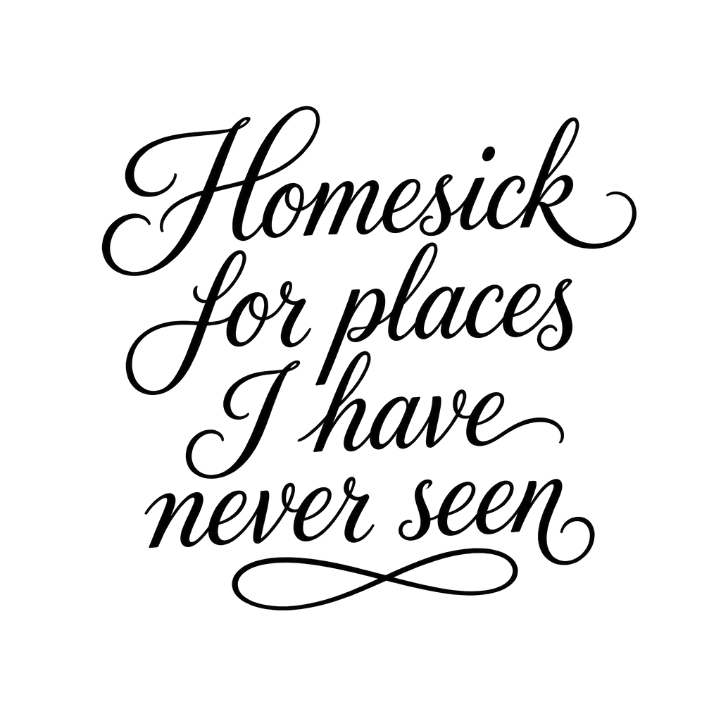 Homesick for places I have never seen