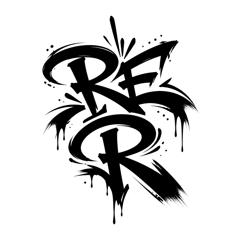 Lettering RE  R