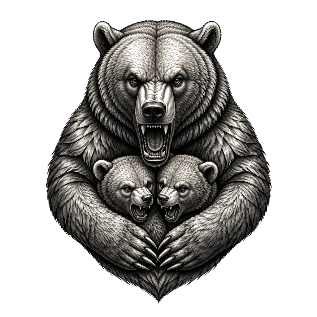 A bear that resembles family protection