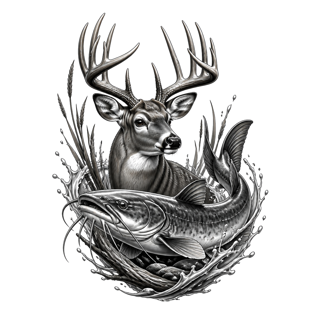 Buck and catfish