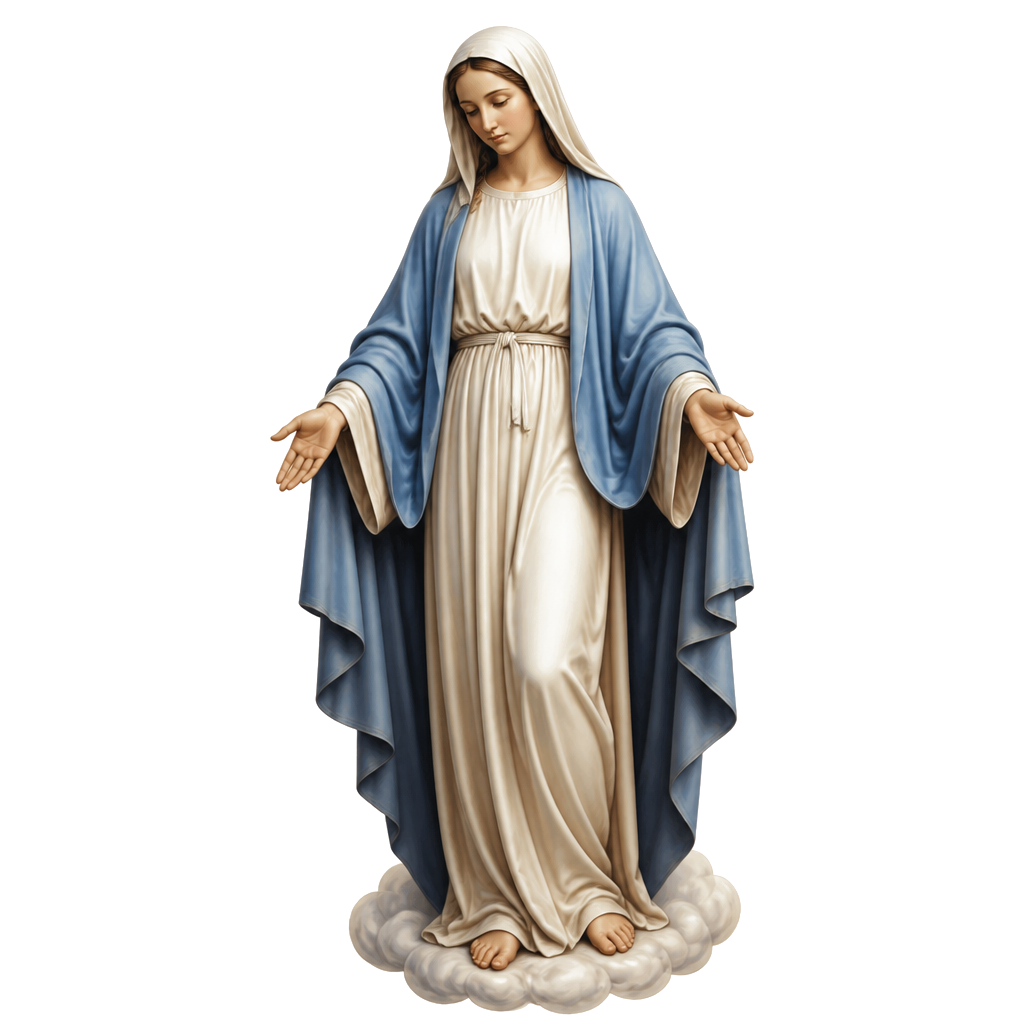 Real Bible picture of the Virgin Mary