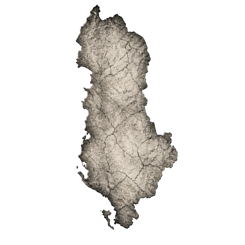 Map of Albania